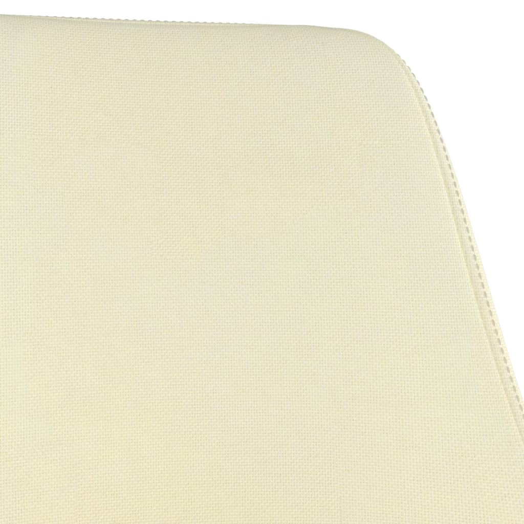 Barhocker 2 Stk. Creme Stoff