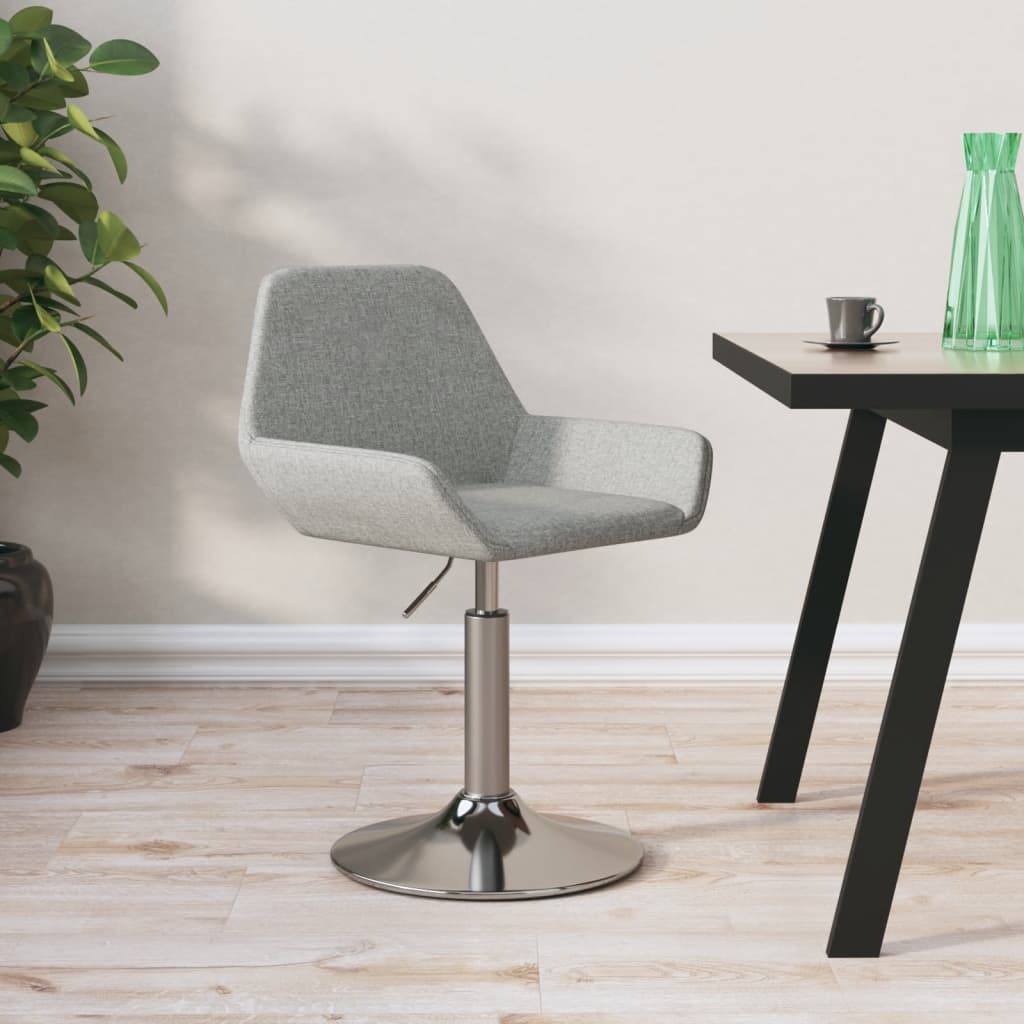 Barhocker Hellgrau Stoff