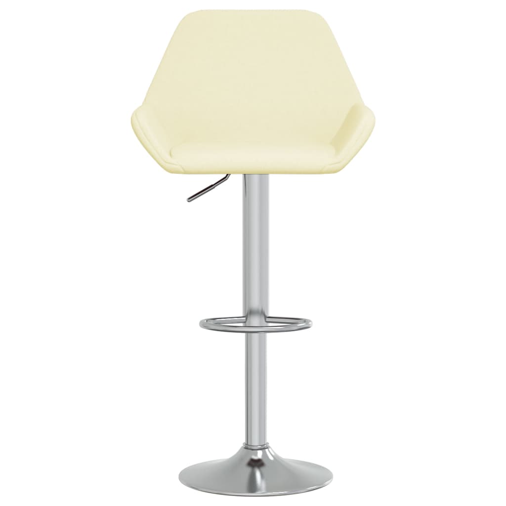 Barhocker 2 Stk. Creme Stoff