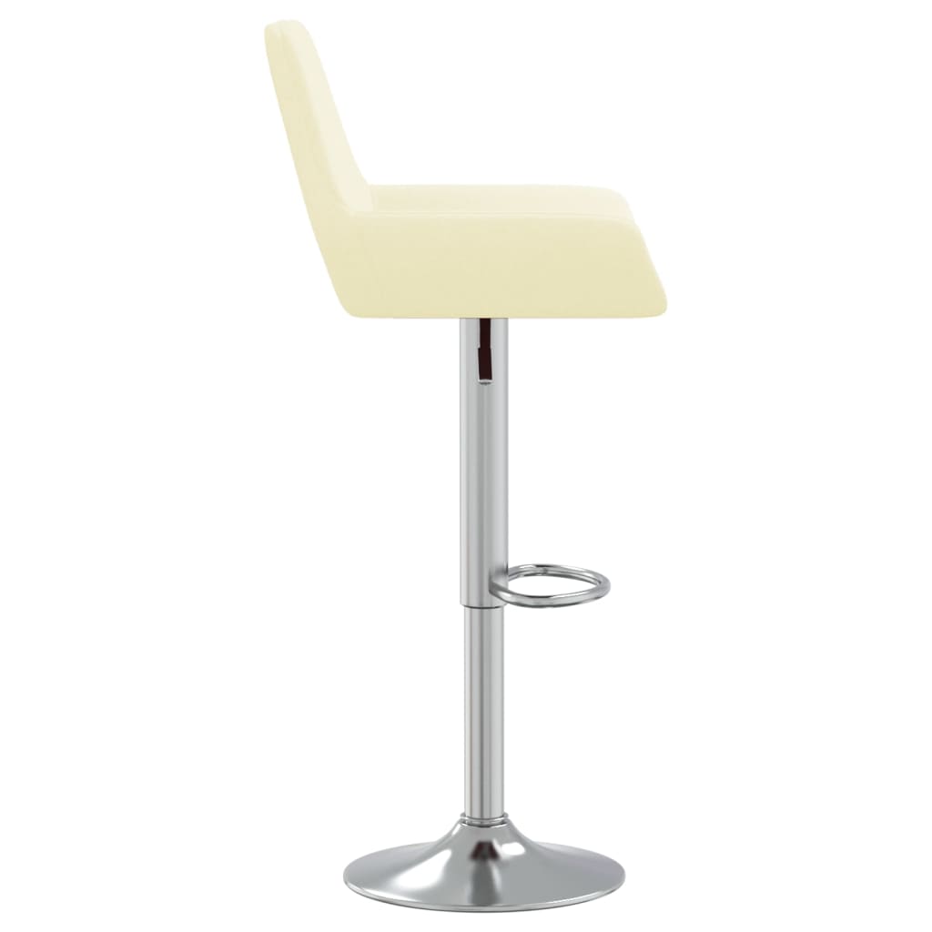 Barhocker 2 Stk. Creme Stoff