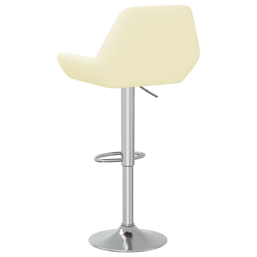 Barhocker 2 Stk. Creme Stoff