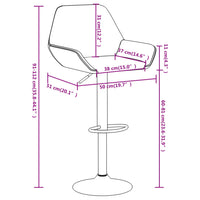 Thumbnail for Barhocker 2 Stk. Creme Stoff