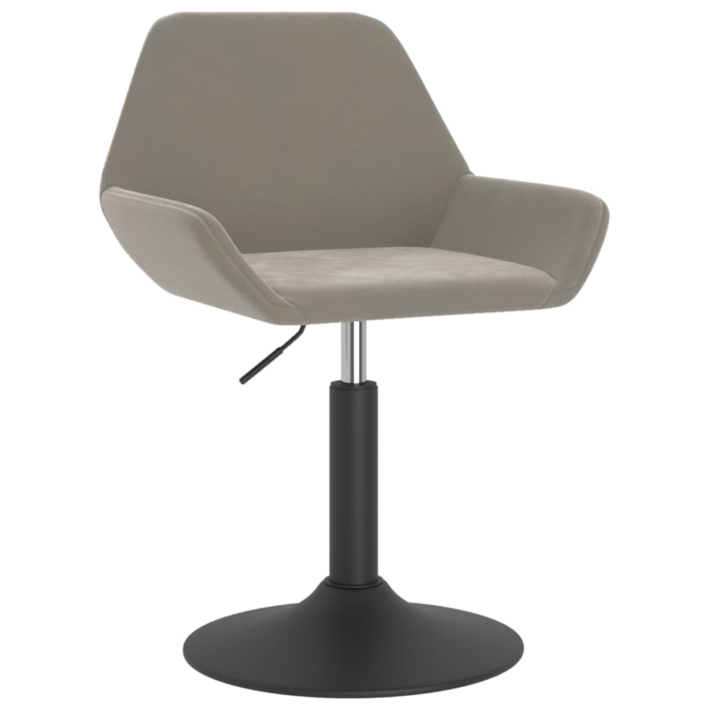 Barhocker Hellgrau Samt