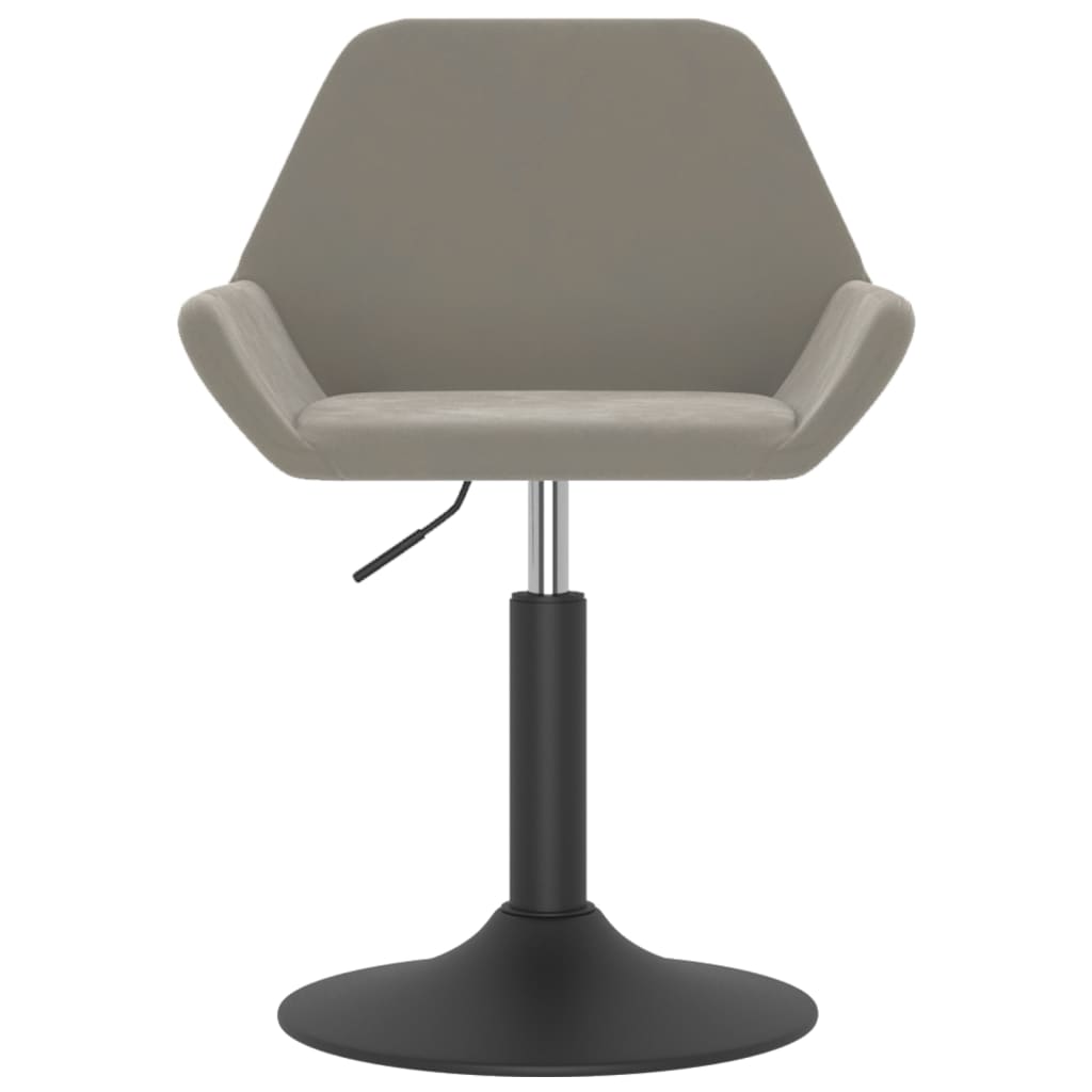 Barhocker Hellgrau Samt