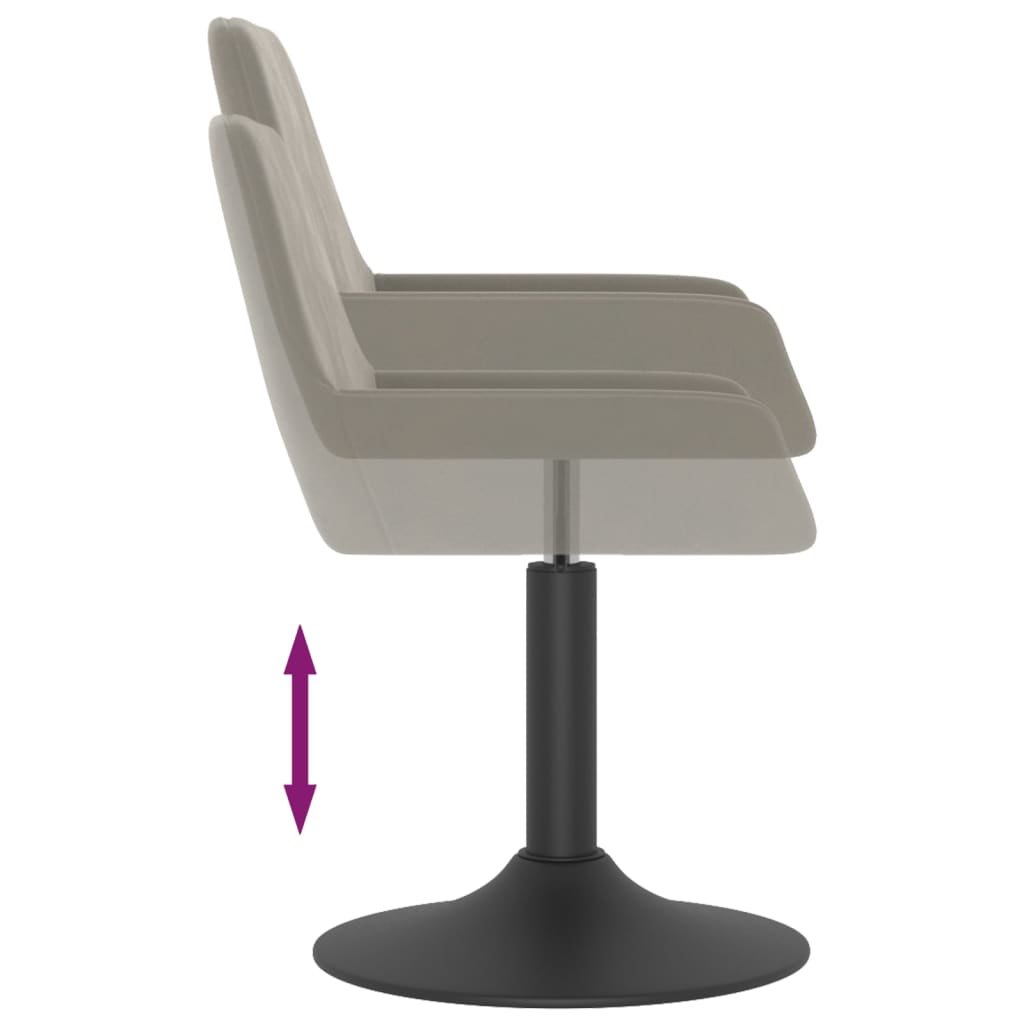Barhocker Hellgrau Samt