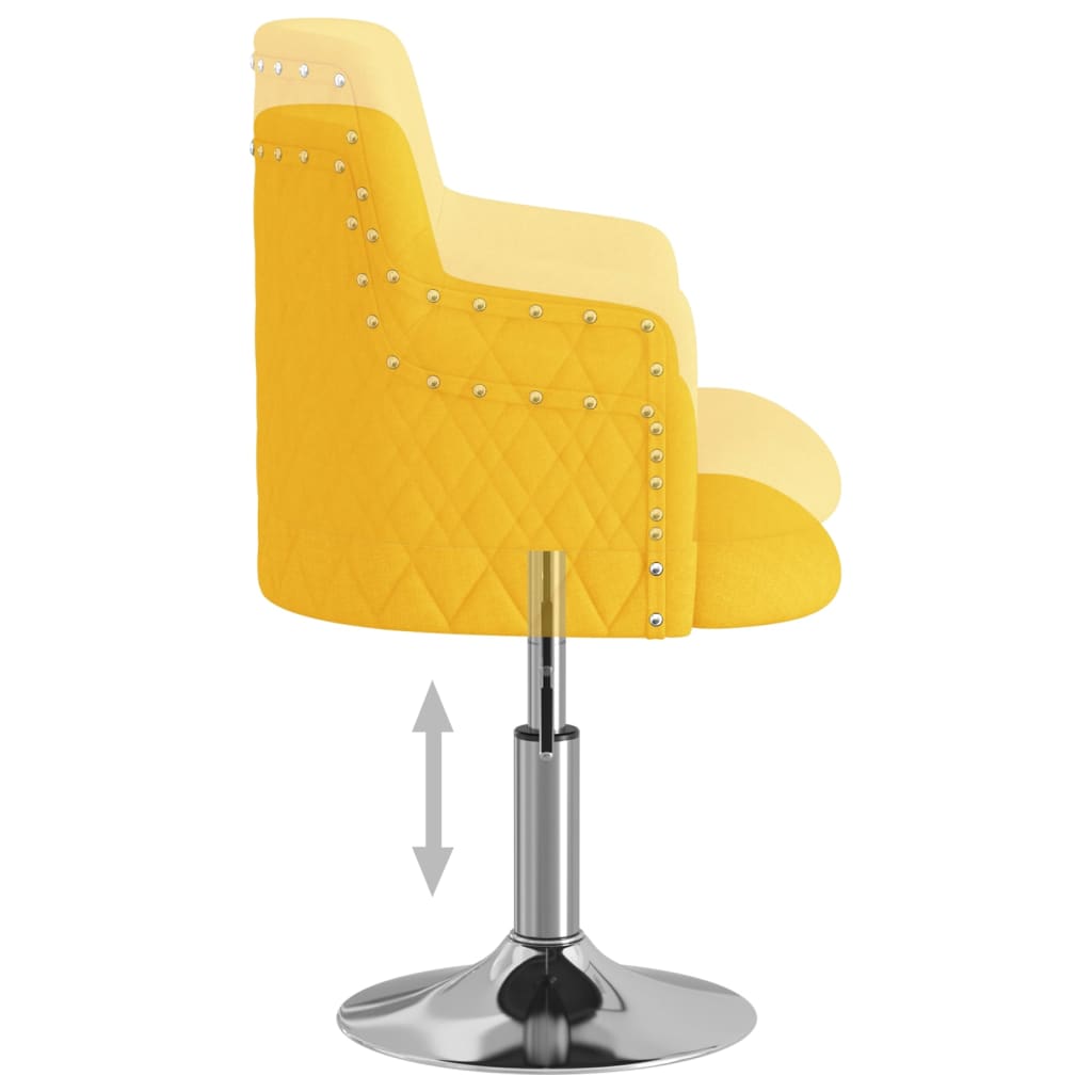 Barhocker Senfgelb Stoff