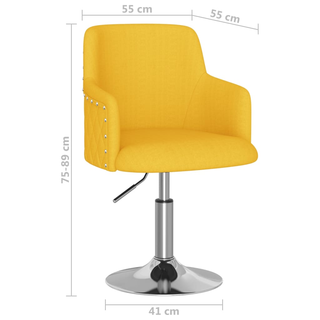 Barhocker Senfgelb Stoff