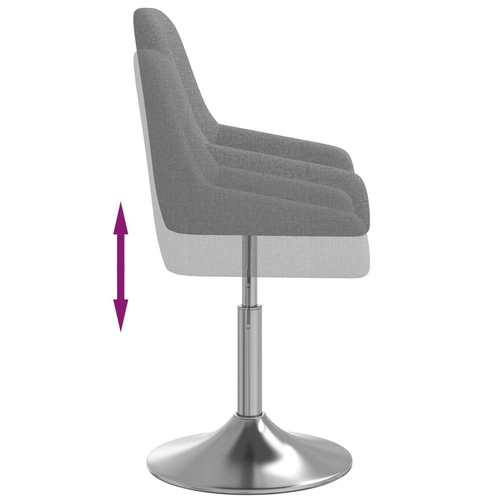 Barhocker Dunkelgrau Stoff