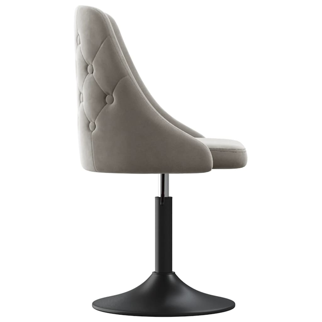 Barhocker Hellgrau Samt