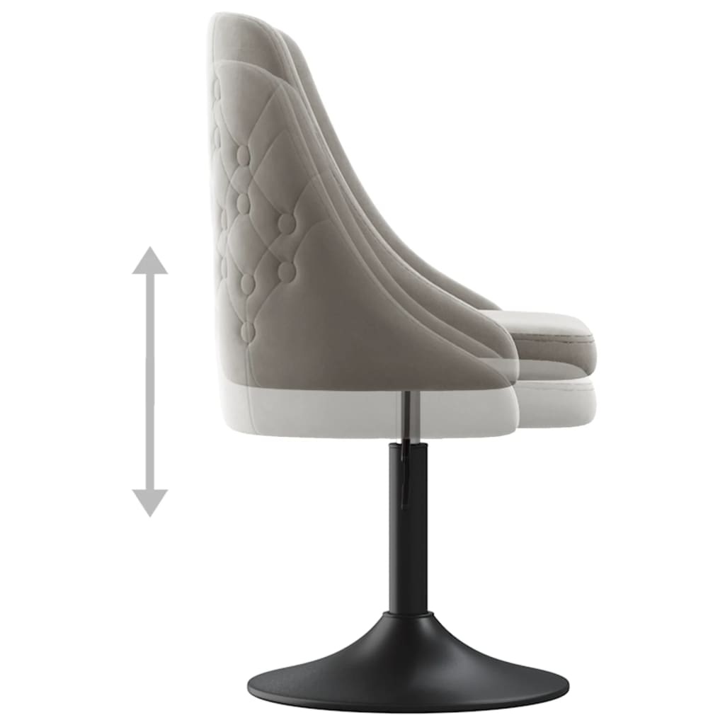 Barhocker Hellgrau Samt