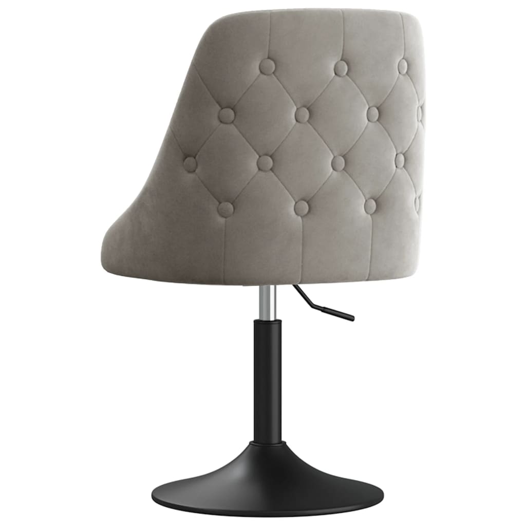 Barhocker Hellgrau Samt