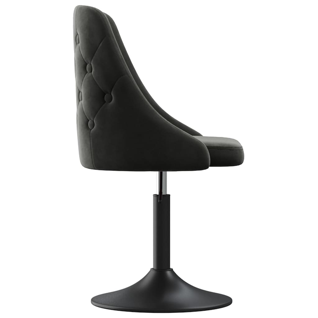 Barhocker Dunkelgrau Samt