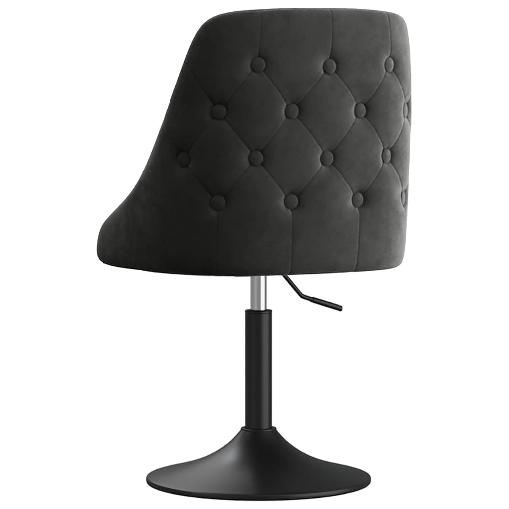Barhocker Dunkelgrau Samt