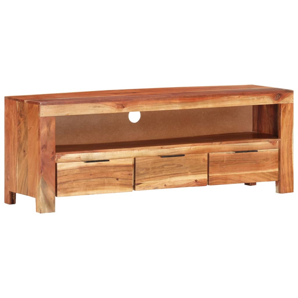 TV-Schrank 110x30x40 cm Massivholz Akazie