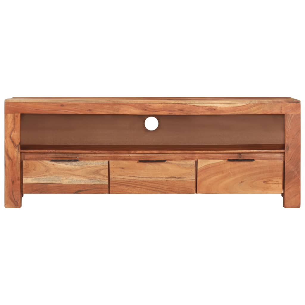TV-Schrank 110x30x40 cm Massivholz Akazie