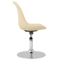 Thumbnail for Esszimmerstühle 2 Stk. Drehbar Creme Stoff