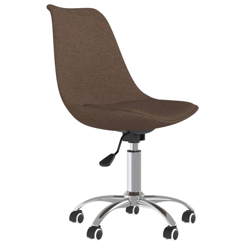 Bürostuhl Drehbar Braun Stoff