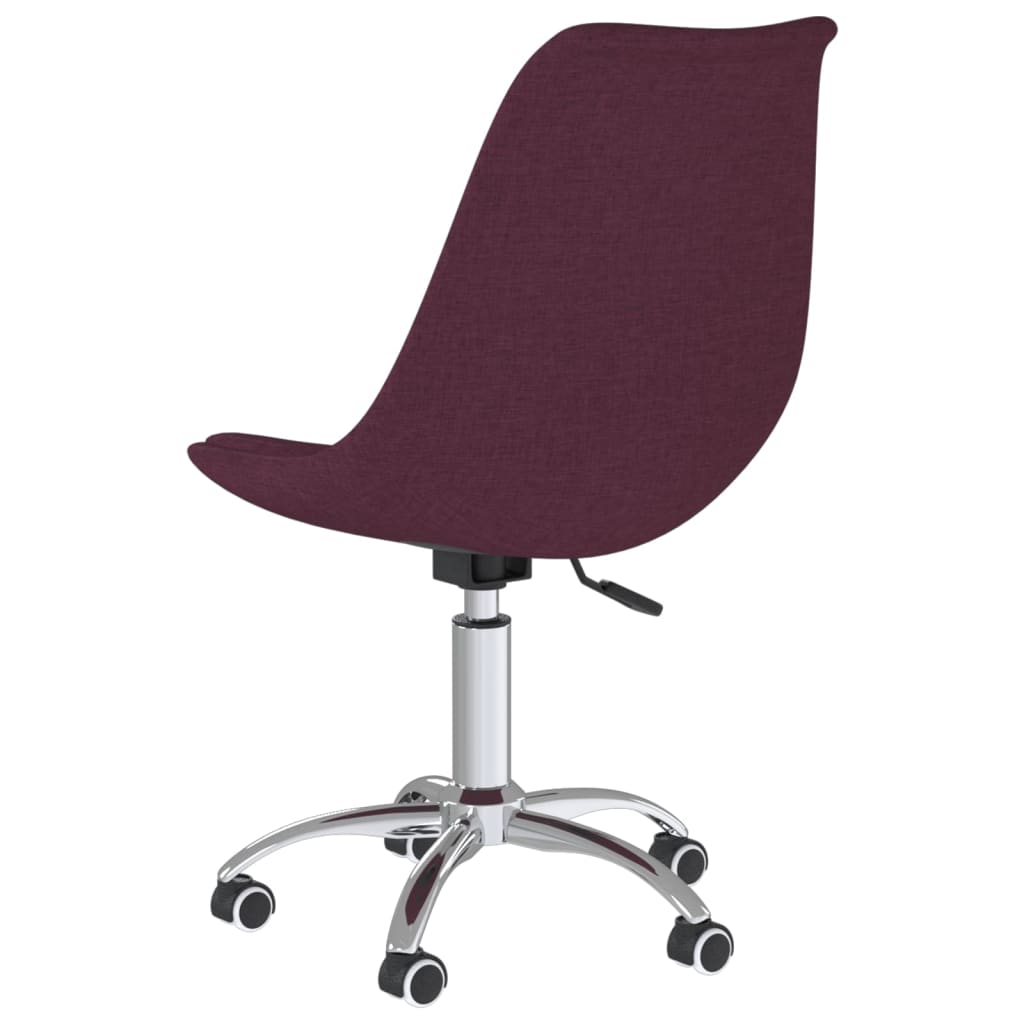 Bürostuhl Drehbar Lila Stoff