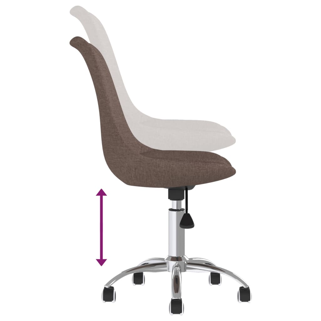 Bürostuhl Drehbar Taupe Stoff