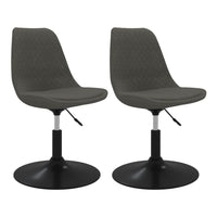 Thumbnail for Esszimmerstühle 2 Stk. Drehbar Dunkelgrau Samt