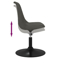 Thumbnail for Esszimmerstühle 2 Stk. Drehbar Dunkelgrau Samt