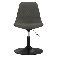 Thumbnail for Esszimmerstühle 4 Stk. Drehbar Dunkelgrau Samt