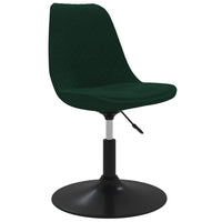 Thumbnail for Esszimmerstühle 4 Stk. Drehbar Dunkelgrün Samt