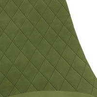 Thumbnail for Esszimmerstühle 4 Stk. Drehbar Hellgrün Samt