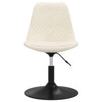 Thumbnail for Esszimmerstühle 4 Stk. Drehbar Creme Samt