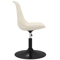 Thumbnail for Esszimmerstühle 4 Stk. Drehbar Creme Samt