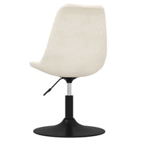 Thumbnail for Esszimmerstühle 4 Stk. Drehbar Creme Samt