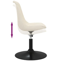 Thumbnail for Esszimmerstühle 4 Stk. Drehbar Creme Samt