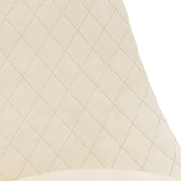 Thumbnail for Esszimmerstühle 4 Stk. Drehbar Creme Samt