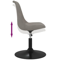 Thumbnail for Esszimmerstühle 4 Stk. Drehbar Hellgrau Samt