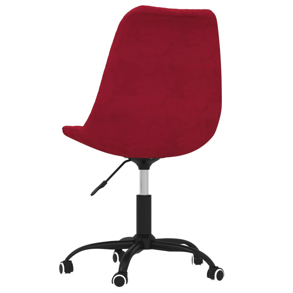 Bürostuhl Drehbar Weinrot Stoff