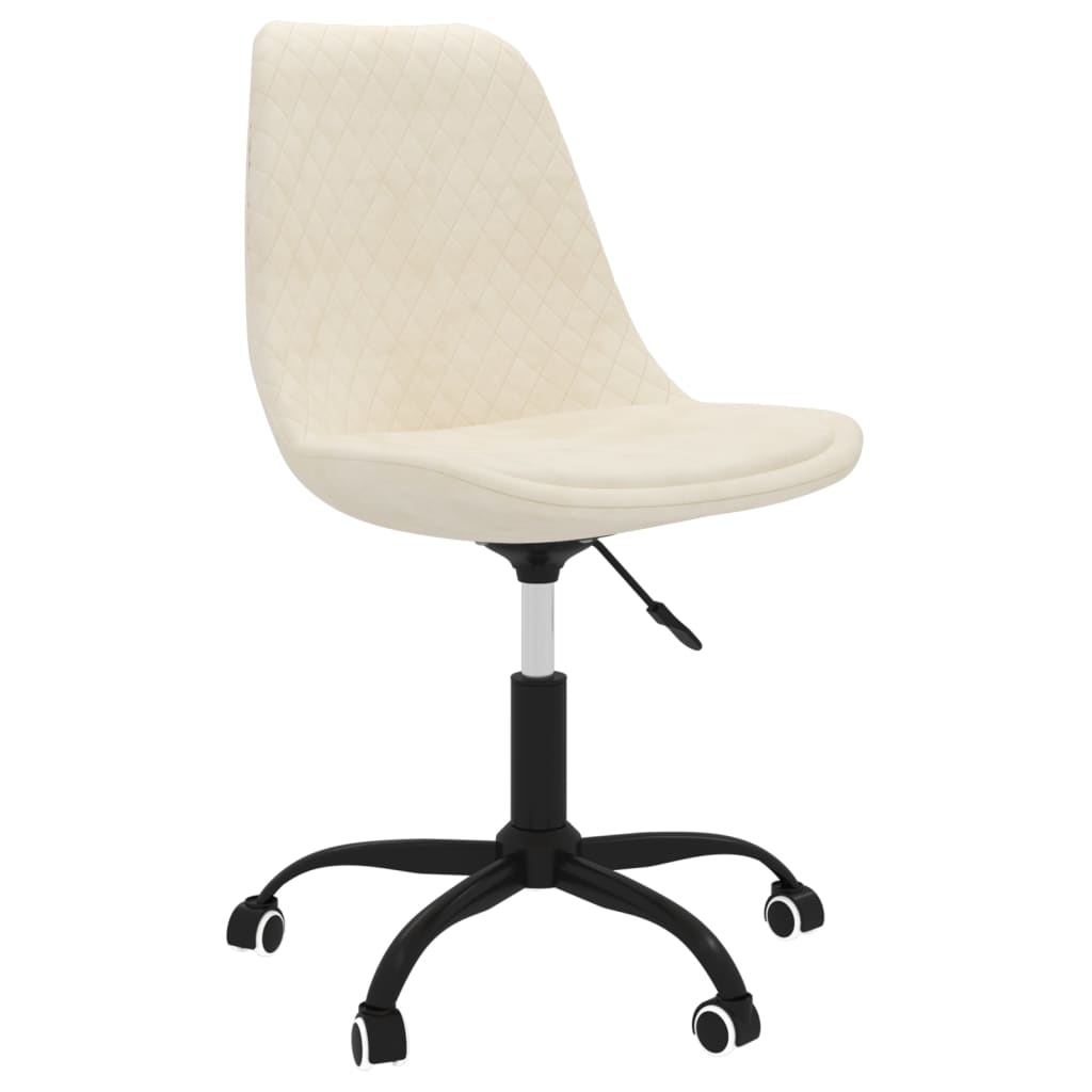 Esszimmerstühle 2 Stk. Drehbar Creme Stoff