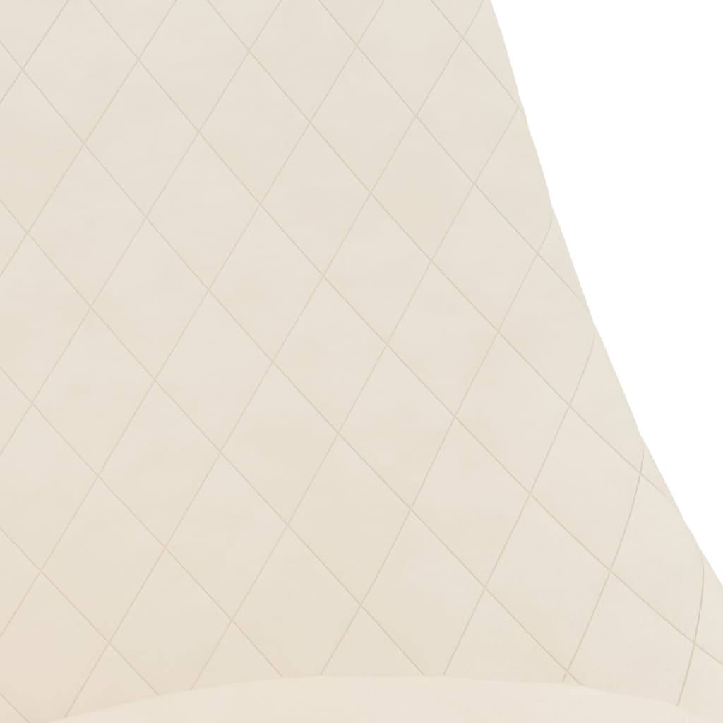 Esszimmerstühle 2 Stk. Drehbar Creme Stoff