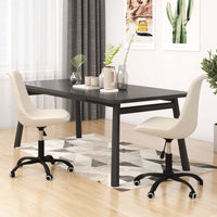 Thumbnail for Esszimmerstühle 2 Stk. Drehbar Creme Stoff