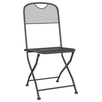 Thumbnail for Klappbare Gartenstühle 4 Stk. Streckgitter Anthrazit