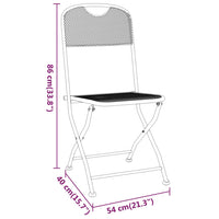 Thumbnail for Klappbare Gartenstühle 4 Stk. Streckgitter Anthrazit