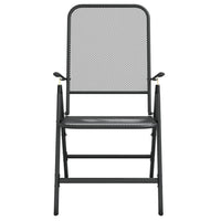 Thumbnail for Klappbare Gartenstühle 2 Stk. Streckgitter Anthrazit