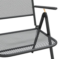 Thumbnail for Klappbare Gartenstühle 2 Stk. Streckgitter Anthrazit