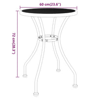 Thumbnail for Gartentisch Ø60x72 cm Streckgitter Anthrazit