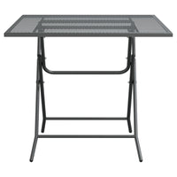 Thumbnail for Gartentisch 80x80x72 cm Streckmetall Anthrazit