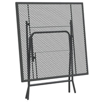 Thumbnail for Gartentisch 80x80x72 cm Streckmetall Anthrazit
