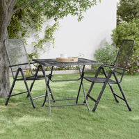 Thumbnail for Gartentisch 80x80x72 cm Streckmetall Anthrazit