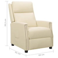 Thumbnail for Relaxsessel Creme Kunstleder