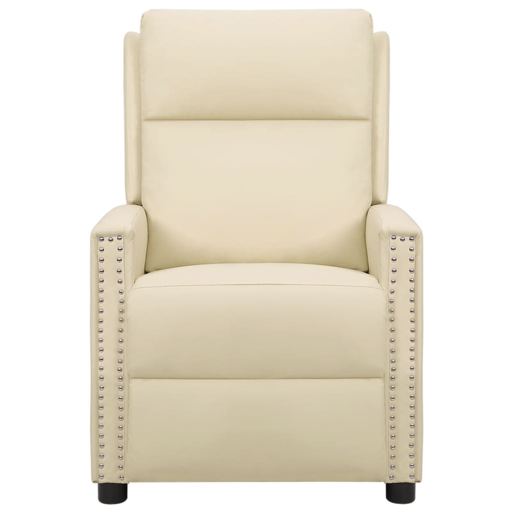 Massagesessel Creme Kunstleder