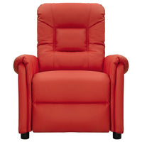 Thumbnail for Massagesessel Weinrot Kunstleder