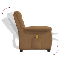 Thumbnail for Massagesessel Taupe Mikrofasergewebe